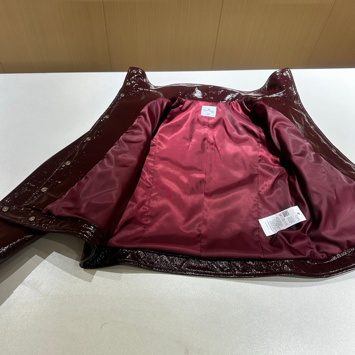 AC Reedition Vinyl Jacket Burgundy Sheepskin