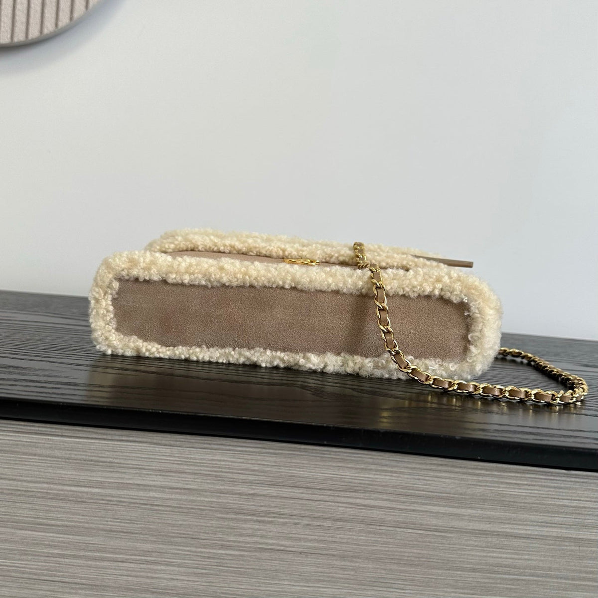 Chanel 2026 Top Handle Long Vanity Case Bag 23cm Suede Leather