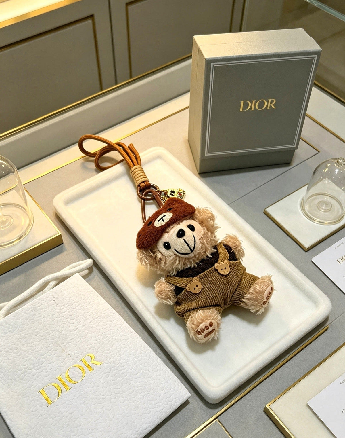 Dior Wool Brown Bear Charm