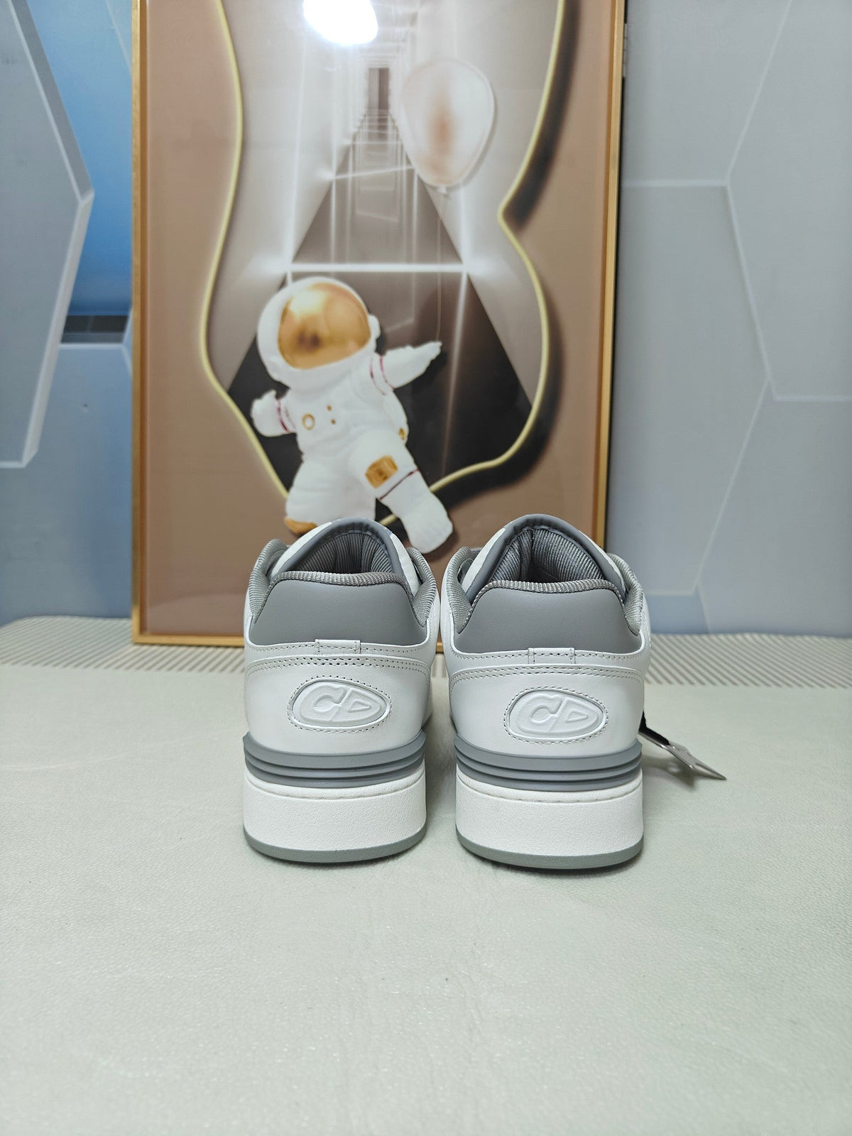 CD 26s Low Top Sneaker White Grey Calfskin 831492