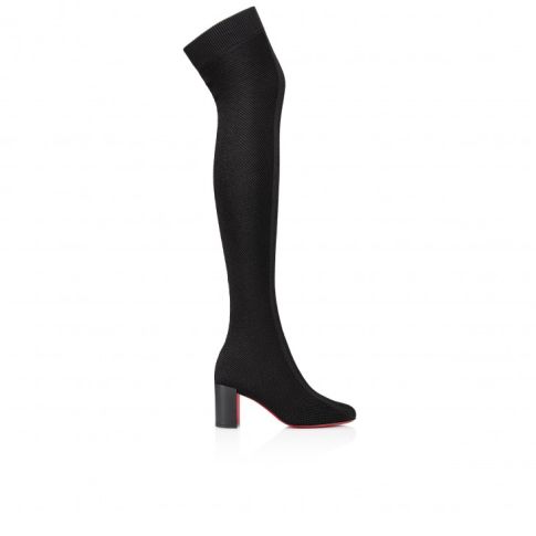 CL Beyonstage Botta 70mm Thightboots Mesh And Calf Leather Black