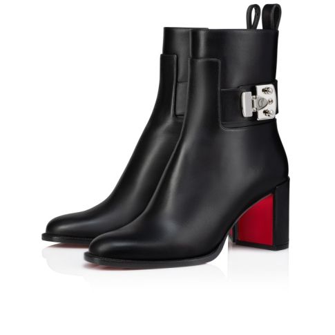 CL Booty Lock 70 Mm Low Boots Calf Leather Black