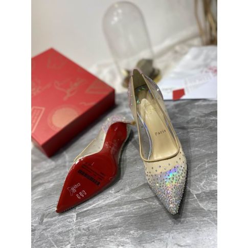 CL Follies Strass Pumps 100mm Glitter Multicolor