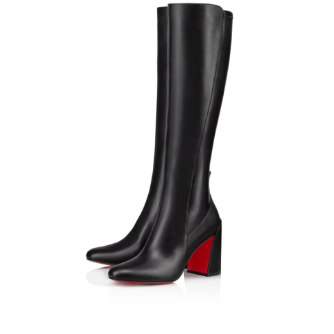 CL Jane Botta 85 mm Calf Leather And Stretch Nappa Leather Black