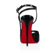 CL Jenlove Alta Pumps 120mm Patent Vog Leather Black