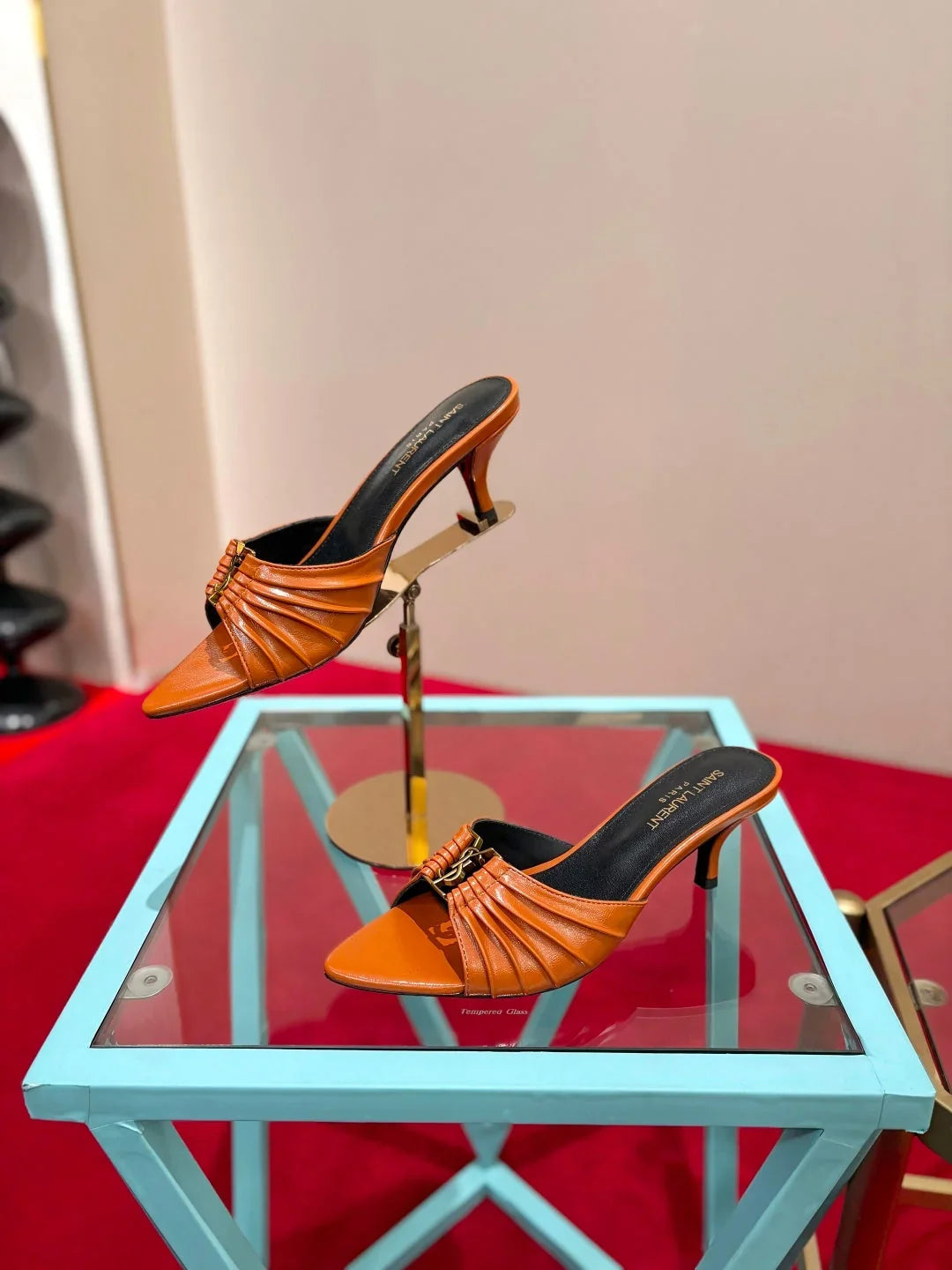YSL 2026 Sandal 6cm Smooth Calfskin 925205