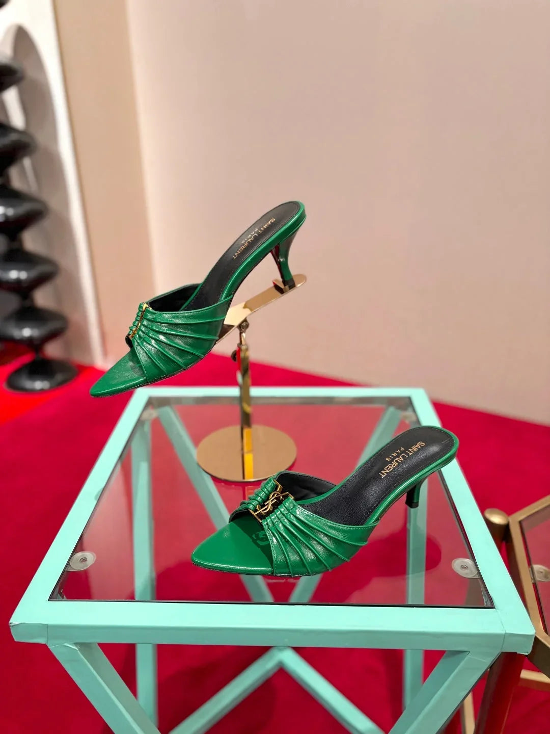 YSL 2026 Sandal 6cm Smooth Calfskin 925205
