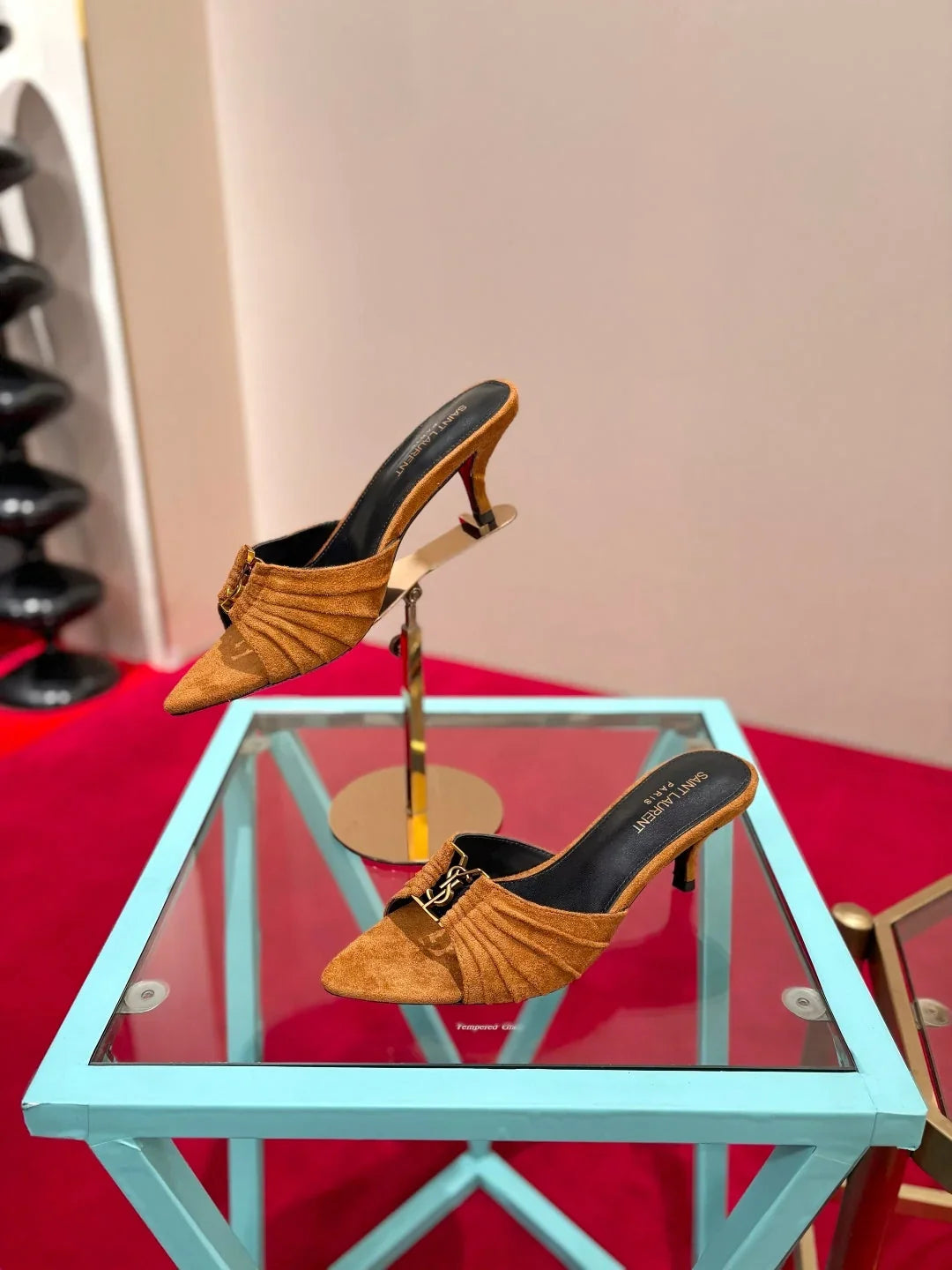 YSL 2026 Sandal 6cm Smooth Calfskin 925205