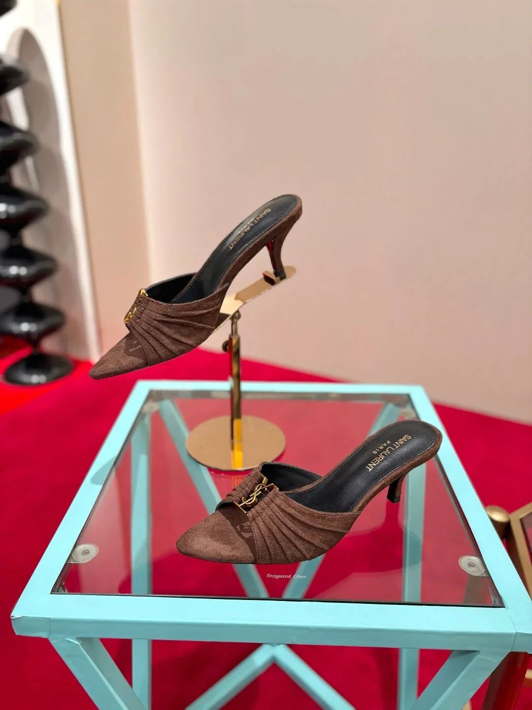 YSL 2026 Sandal 6cm Smooth Calfskin 925205