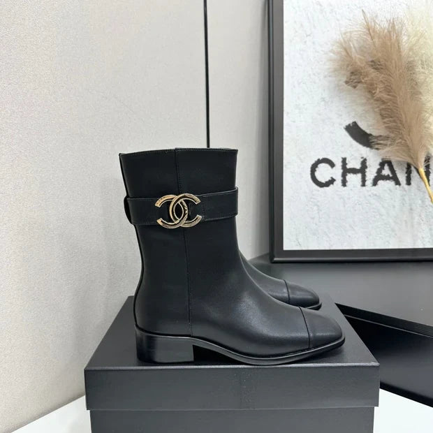Chanel 2026 Metiers D'art Ankle Boots 45mm Suede Cowhide 986193