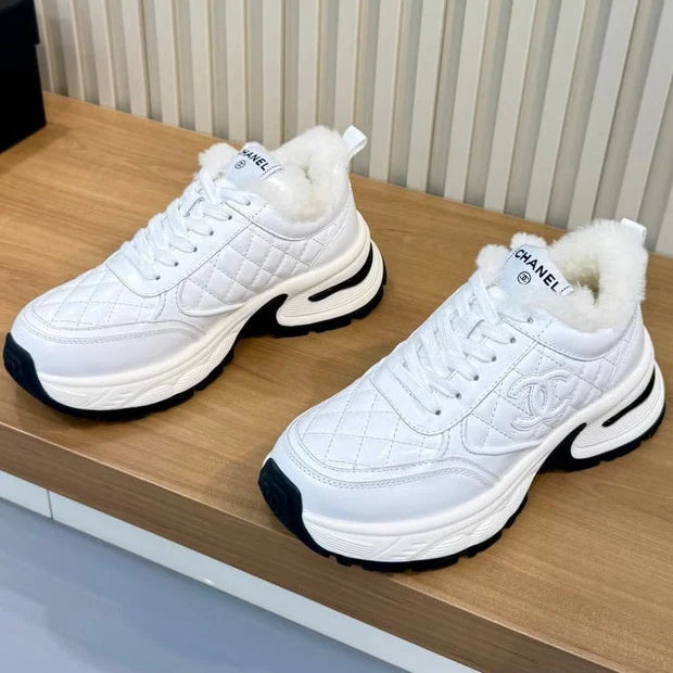 Chanel 2026 Chunky Sneakers Mesh Sheepskin 986935