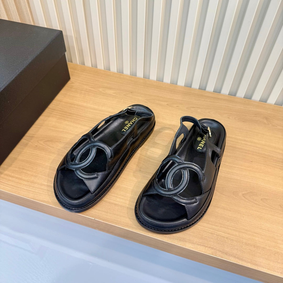 CC 26s Open-Toe Strappy Sandals Leather 986950