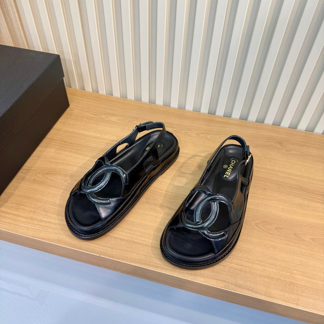 CC 26s Open-Toe Strappy Sandals Leather 986950