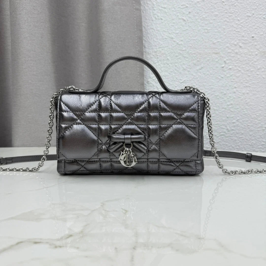 Dior 2026 My Tender Dior Top Handle Mini Chain Bag 21cm Lambskin
