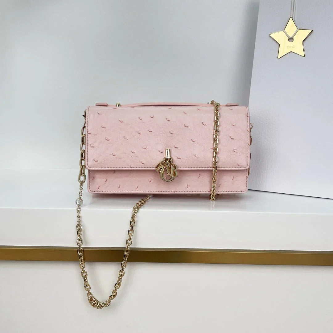 Dior 2026 Pearl Clutch Bag 21cm Leather