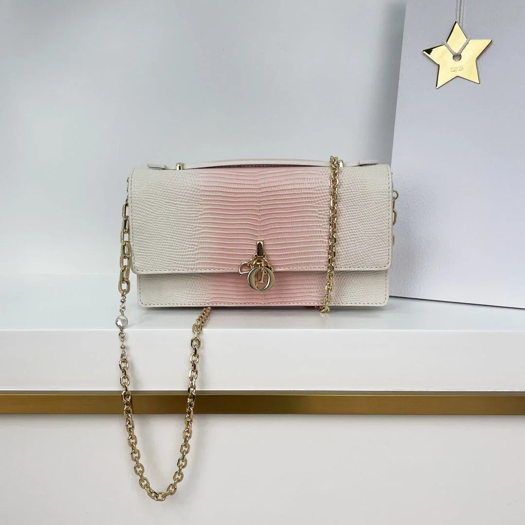 Dior 2026 Pearl Clutch Bag 21cm Leather