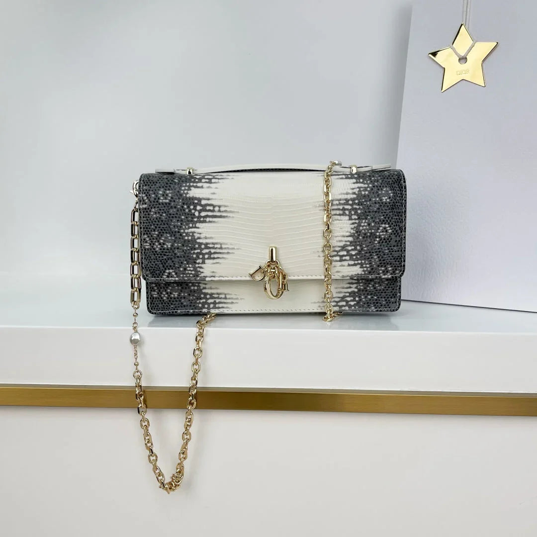 Dior 2026 Pearl Clutch Bag 21cm Leather