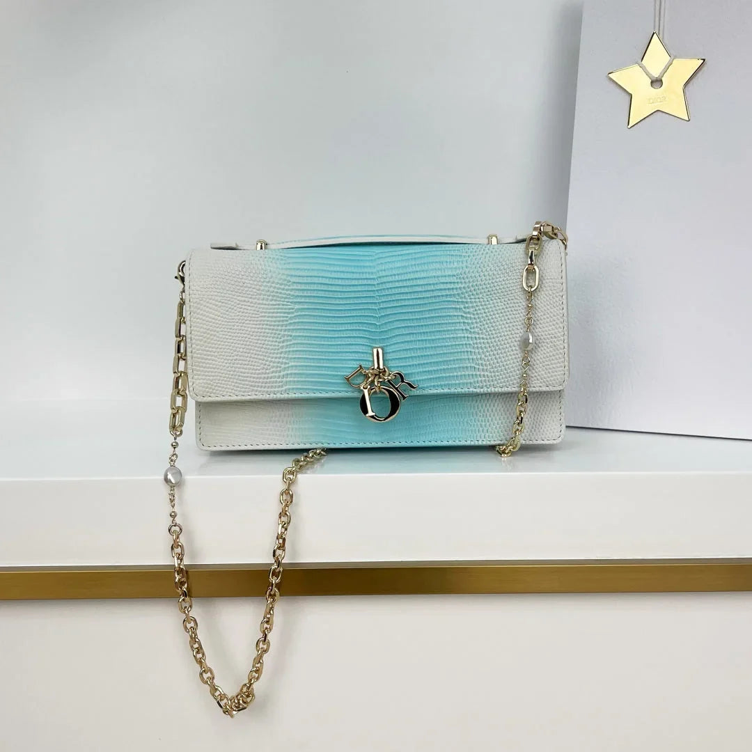 Dior 2026 Pearl Clutch Bag 21cm Leather