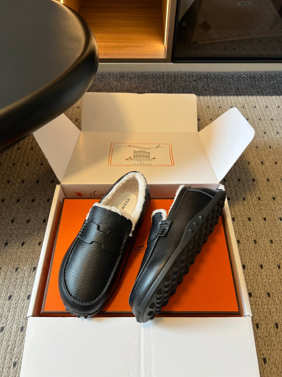 HM 26S Destin Loafers Black Calfskin