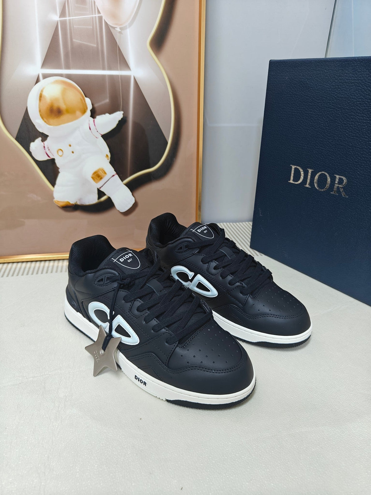 CD 26s Low Top Sneaker Black Calfskin 314925