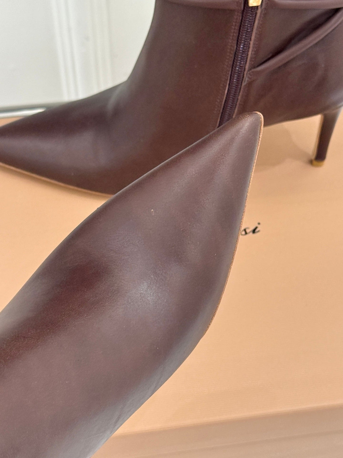 GR 26s Jungle Mamba Booties 8cm Brown Leather 175083