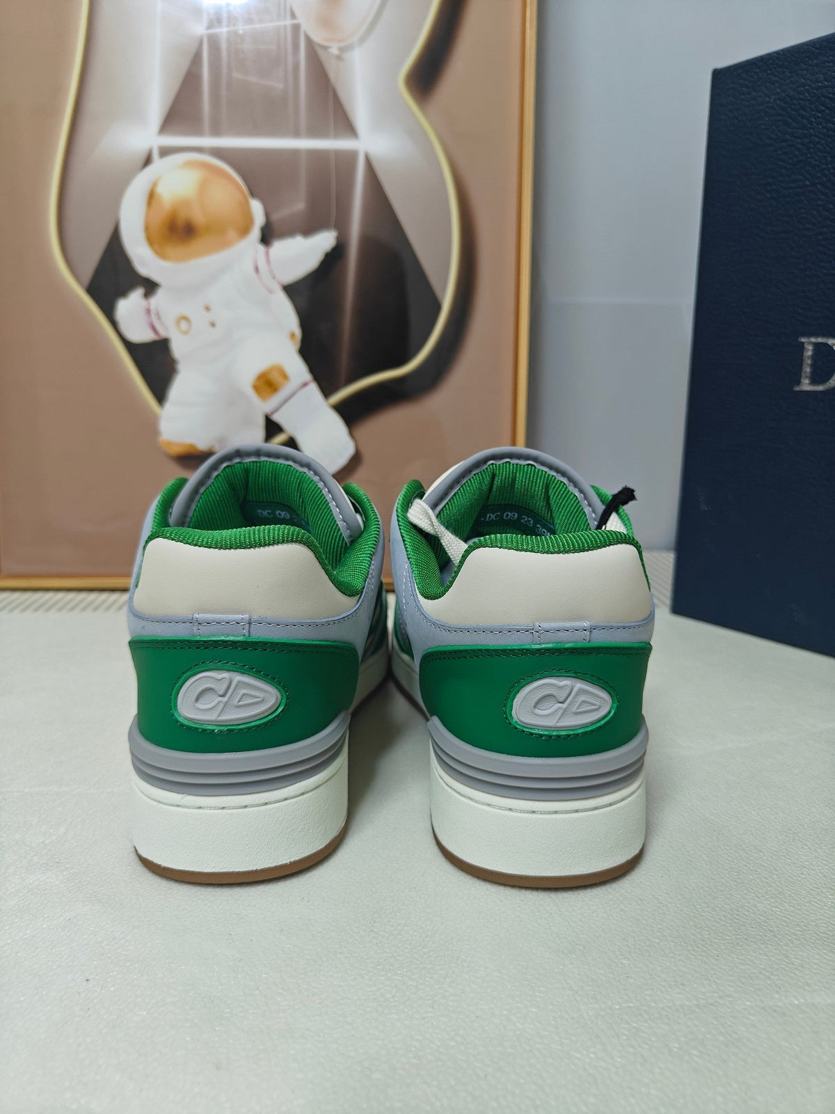 CD 26s Low Top Sneaker White Green Calfskin 194852