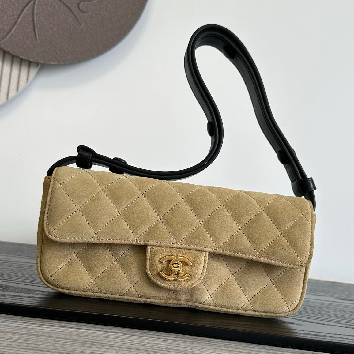 Chanel 2026 Quilted Flap Bag 25cm Suede Lambskin