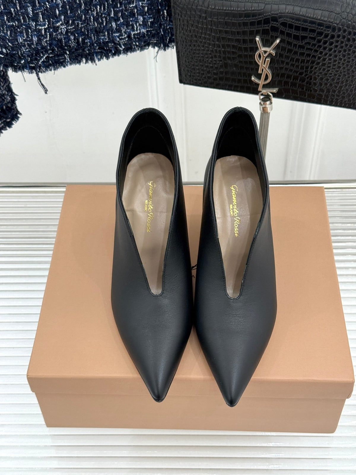 GR 26s Vania Pumps 9cm Black Leather 175086
