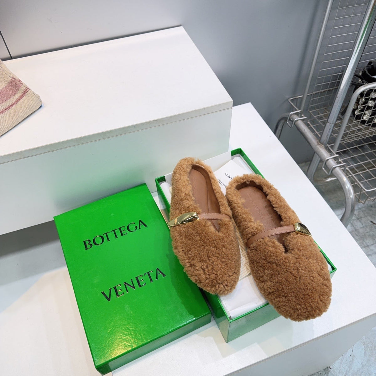 BV 2026 Rosa Mule With Metal Buckles Wool 171207