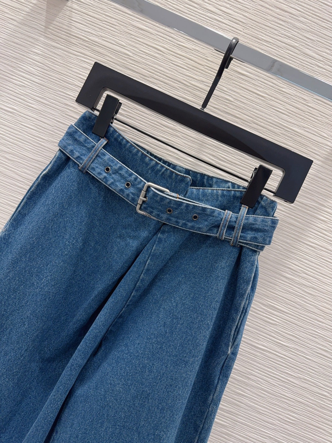 LW 26S Denim Jacket & Wide-Leg Trousers Set Blue Cotton 436686