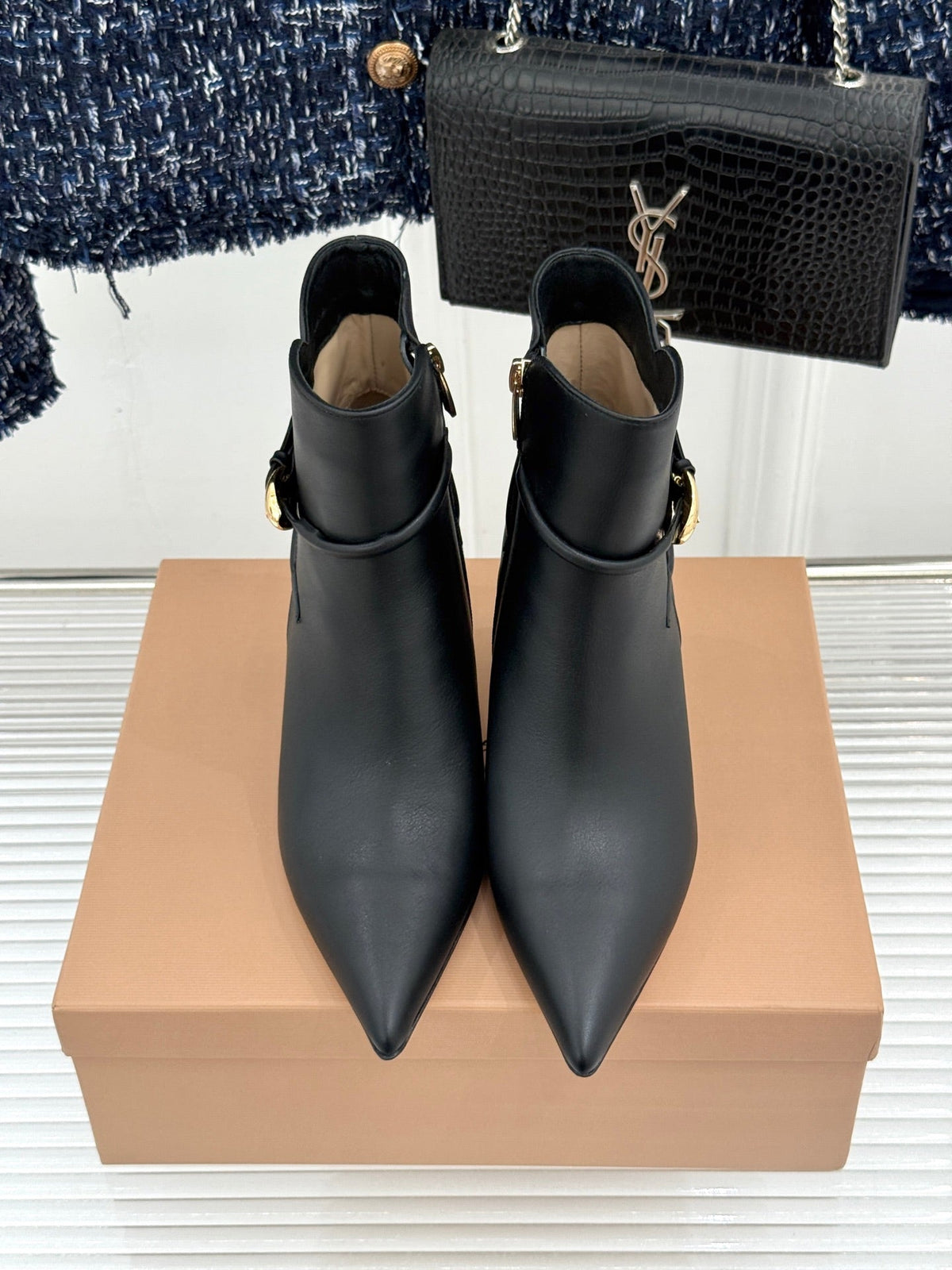 GR 26s Jungle Mamba Booties 8cm Black Leather 175081