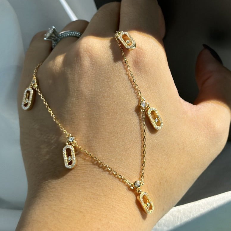 Messika Choker Move Uno Pampille Paved Gold Diamond Necklace