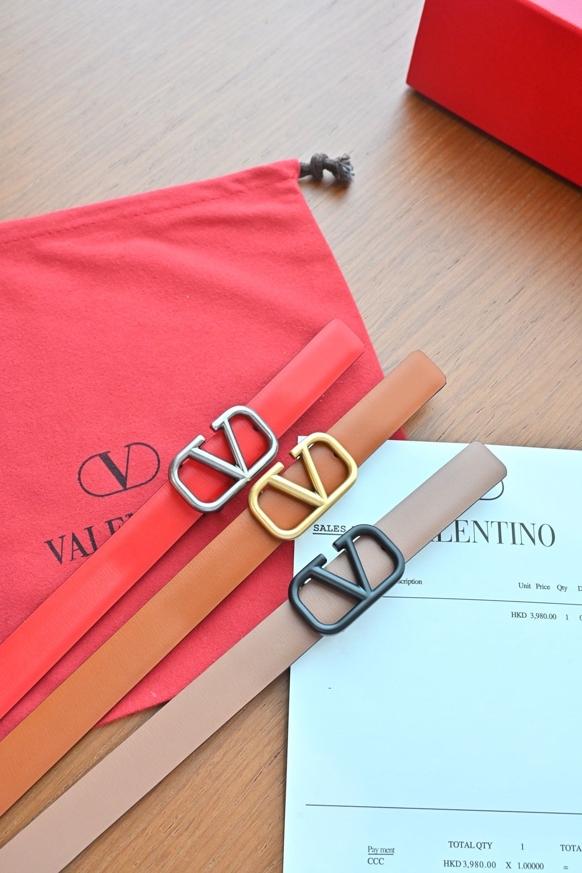 Valentino VLogo Signature Belt 2.0cm Cowhide 219545