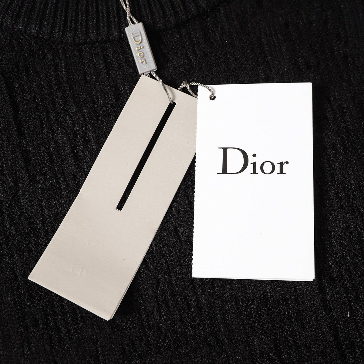 Dior 26s Crewneck Sweater Black Dior Oblique Jacquard Wool Men