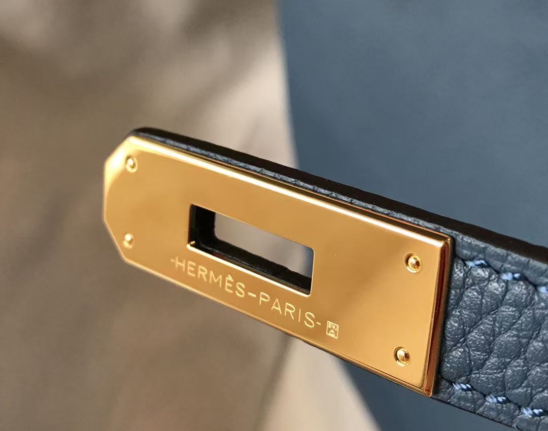 HM Birkin Bag 30cm Dark Blue Togo Leather GHW