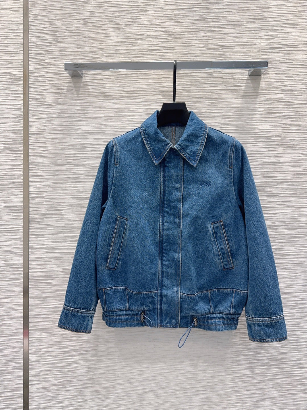 LW 26S Denim Jacket & Wide-Leg Trousers Set Blue Cotton 436686