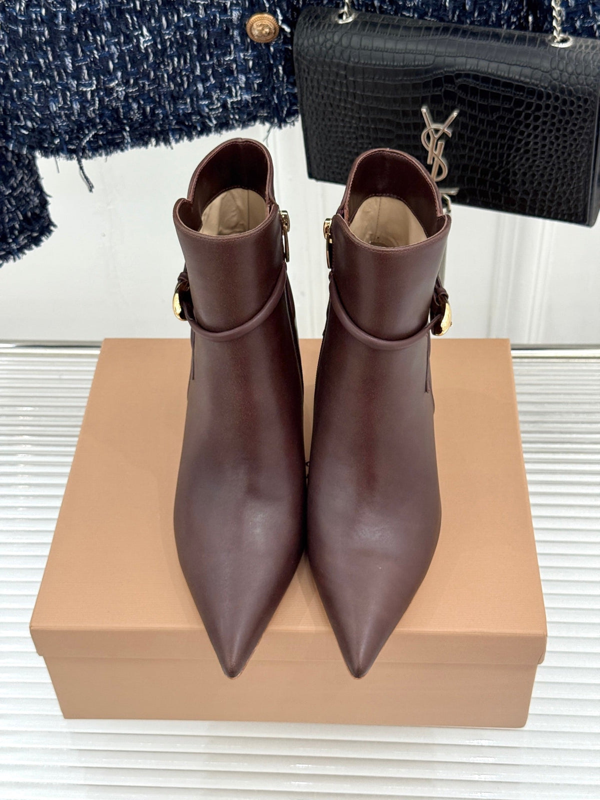 GR 26s Jungle Mamba Booties 8cm Brown Leather 175083