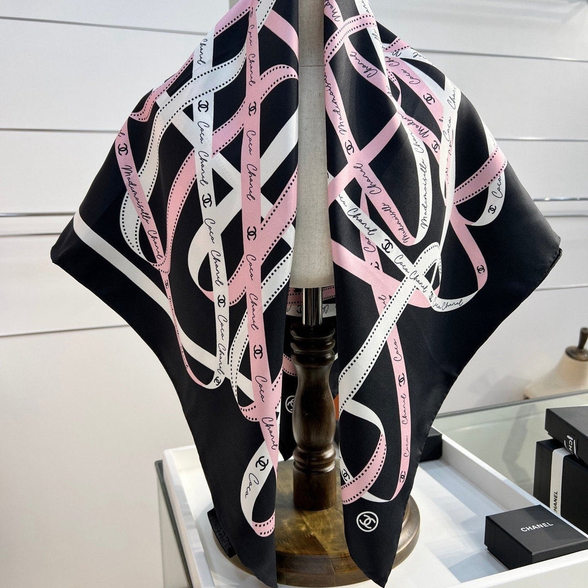 Chanel 2026 Chain Pattern Scarf 90*90cm Silk 212126