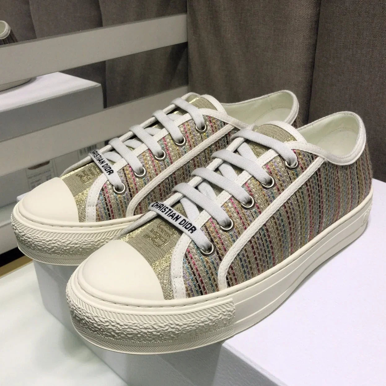 Dior 2026 Walk'n'Dior Sneakers Canvas Lace 966616