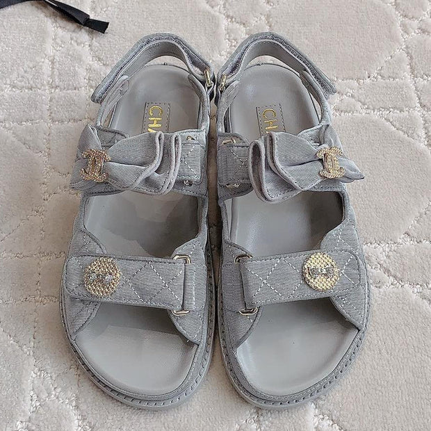 Chanel 2026 Camellia Sandals Fabric 977449