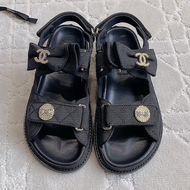 Chanel 2026 Camellia Sandals Fabric 977449