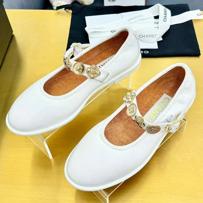 Chanel 2026 26A Métiers D'Art Ballet Flat Lambskin Fabric 983132