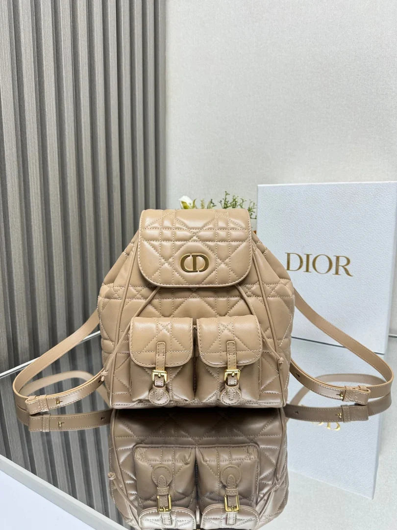 Dior 2026 Caro Backpack 26.5cm Lambskin