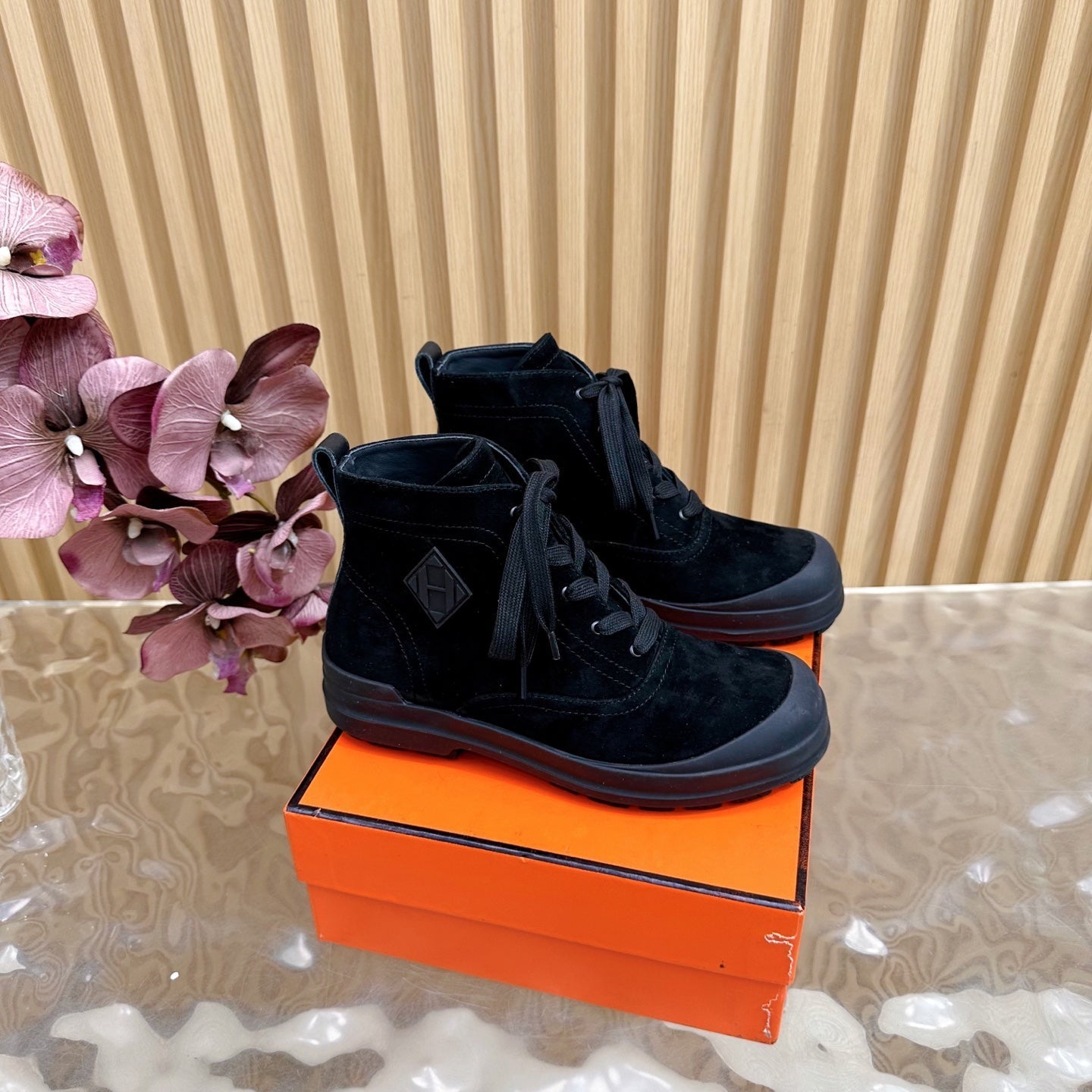 HM Kooler Ankle Boot Black Suede 498195