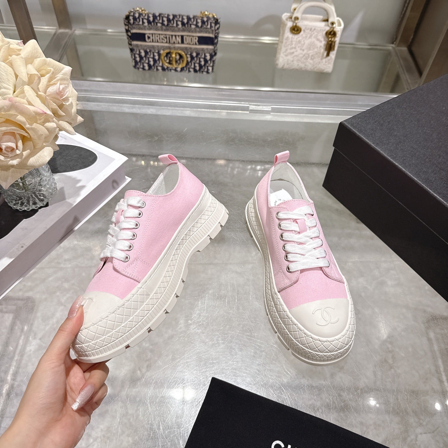 CC 26s Biscuit Shoes Canvas Sheepskin 989588