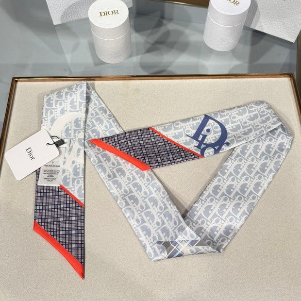 Dior 2026 Infini Tartan Mitzah Scarf 105cm Silk 204453