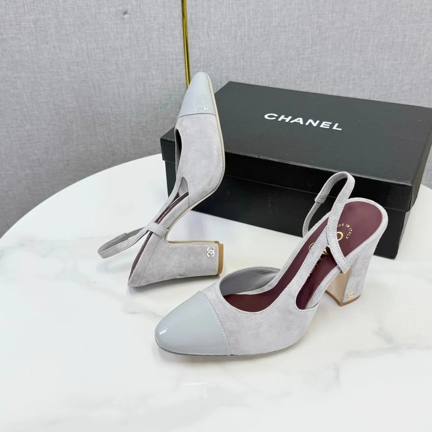 Chanel 2026 Slingback 8cm Suede Leather 03