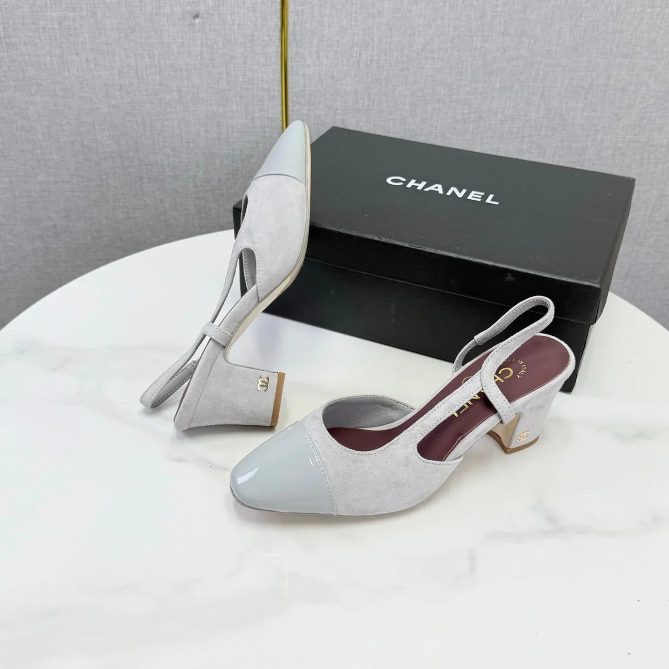 Chanel 2026 Slingback 5cm Suede Leather 02
