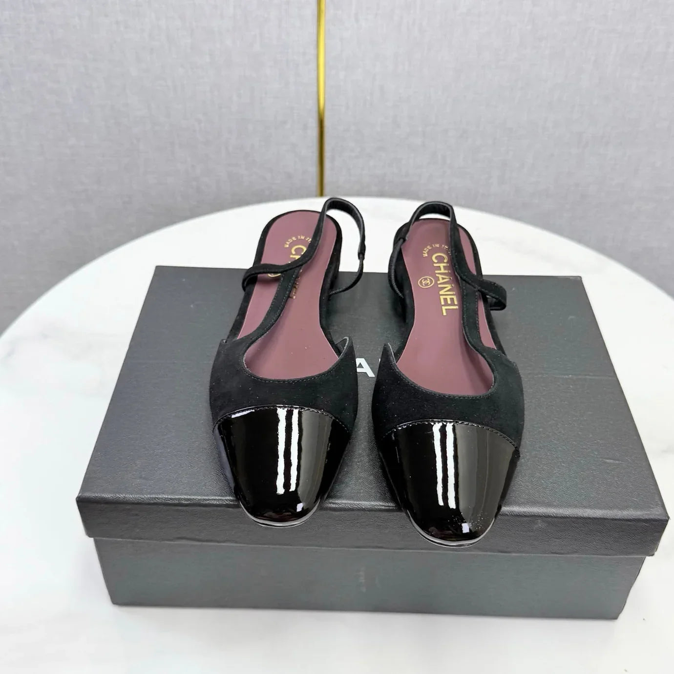 Chanel 2026 Slingback 1.5cm Suede Leather 01