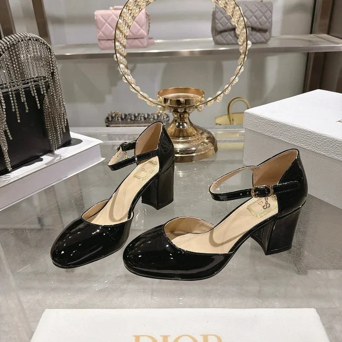 Dior 2026 High-Heeled Slingbacks 85mm Patent Leather 951371
